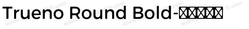 Trueno Round Bold字体转换